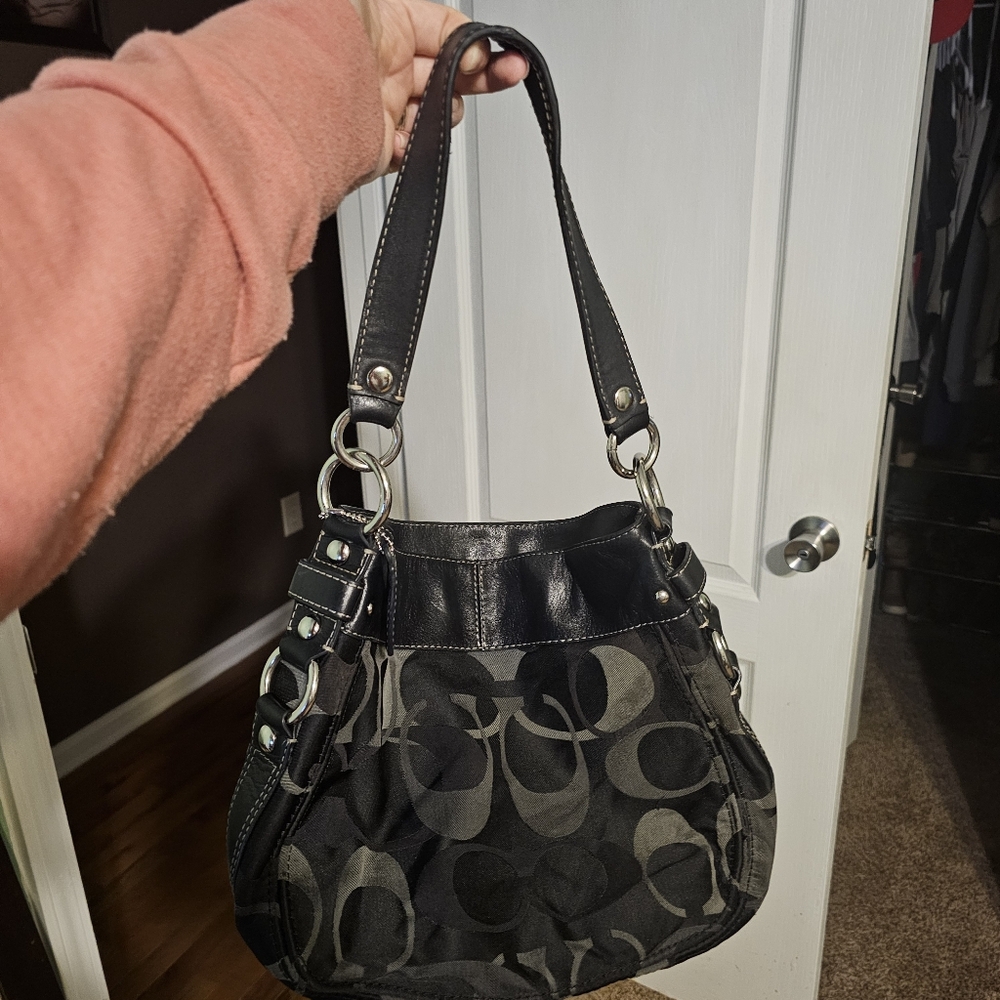 Coach Black and Gray Women's Bag
